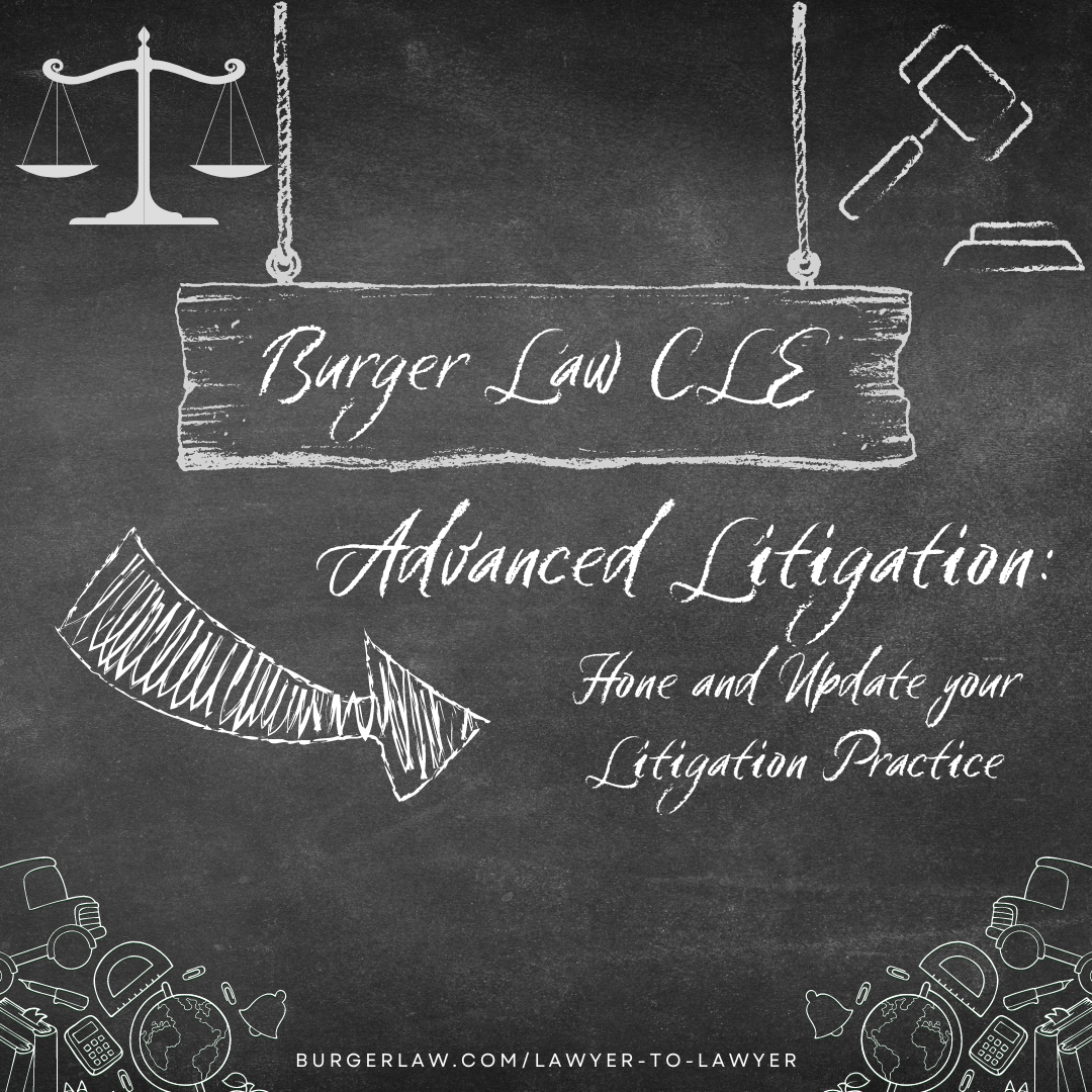 Advanced Litigation Last weeks CLE | St. Louis Personal Injury Lawyers | Injury Trial Attorneys in Missouri and Illinois